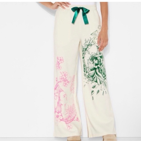 WICKED KATIE KIME WideLeg Lounge Sweatpants Extra Extra Large CreamW/ELPHABA XXL - Picture 1 of 7